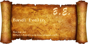 Bandl Evelin névjegykártya